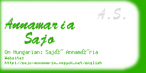 annamaria sajo business card